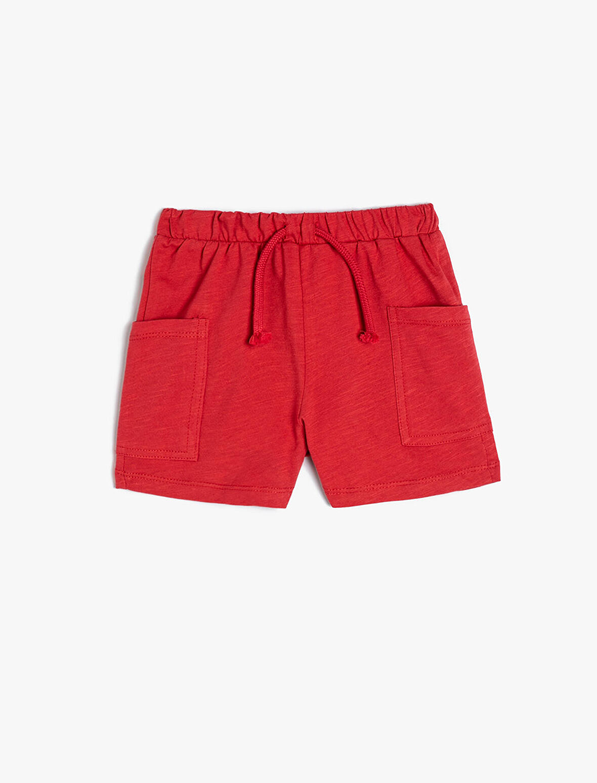 Basic Şort Beli Bağlamalı Cep Detaylı Pamuklu