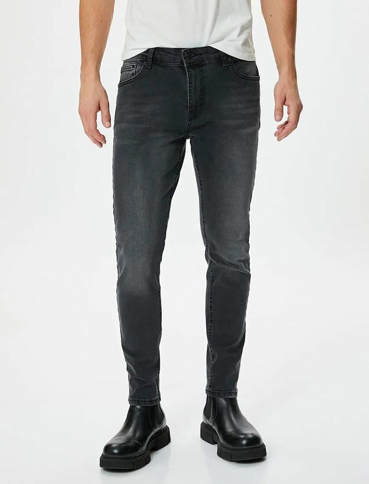 4WAM40394ND Trousers Koton Erkek Jean Pantolon SİYAH