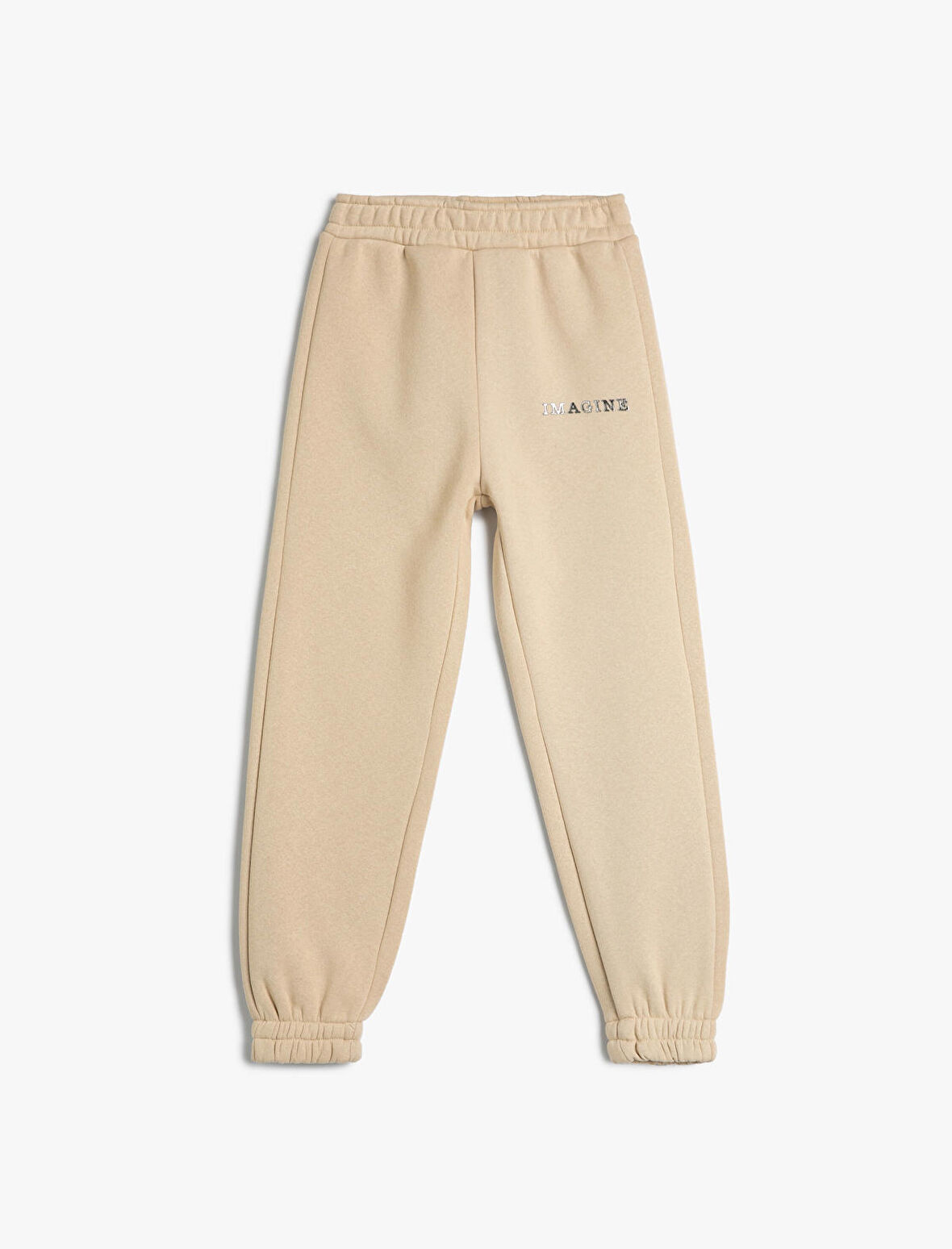 Basic Jogger Eşofman Altı Cepli Beli Bağlamalı Şardonlu