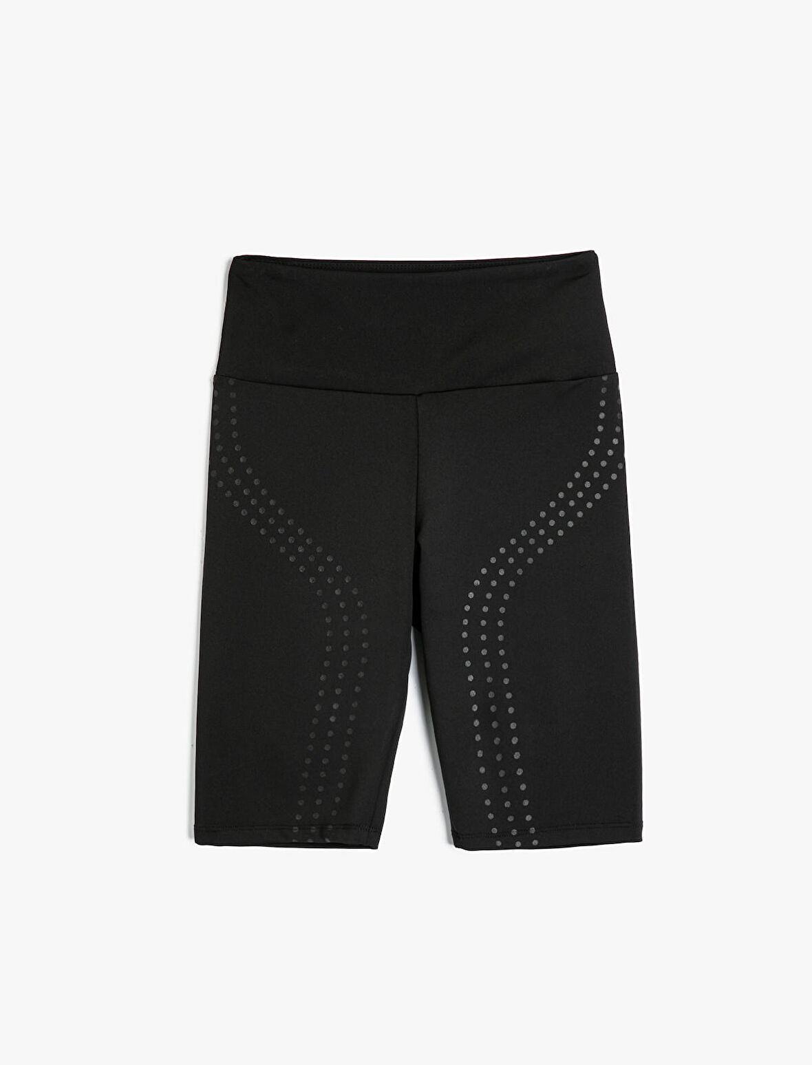 Biker Tayt Yüksek Bel Slim Fit Baskı Detaylı