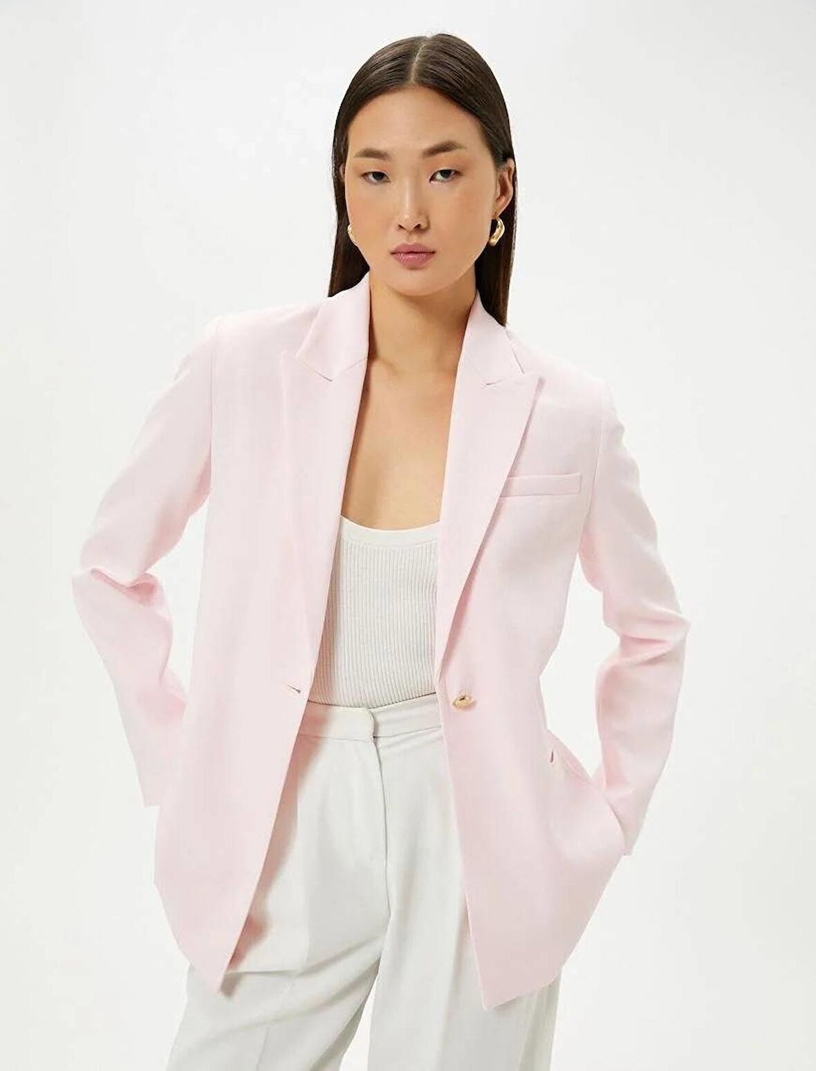 4SAK50017UW Koton Kadın Ceket PEMBE