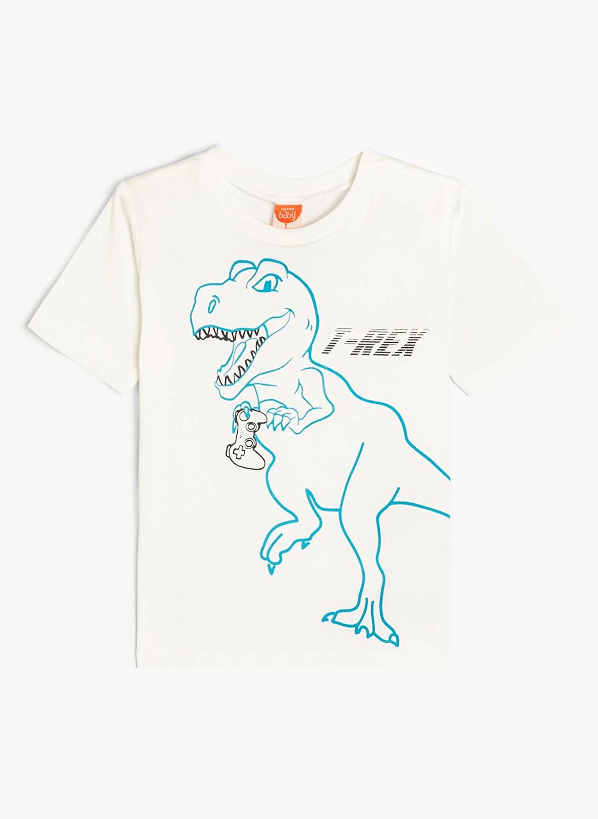 Koton Baskılı Ekru Erkek T-Shirt 4SMB10212TK-A
