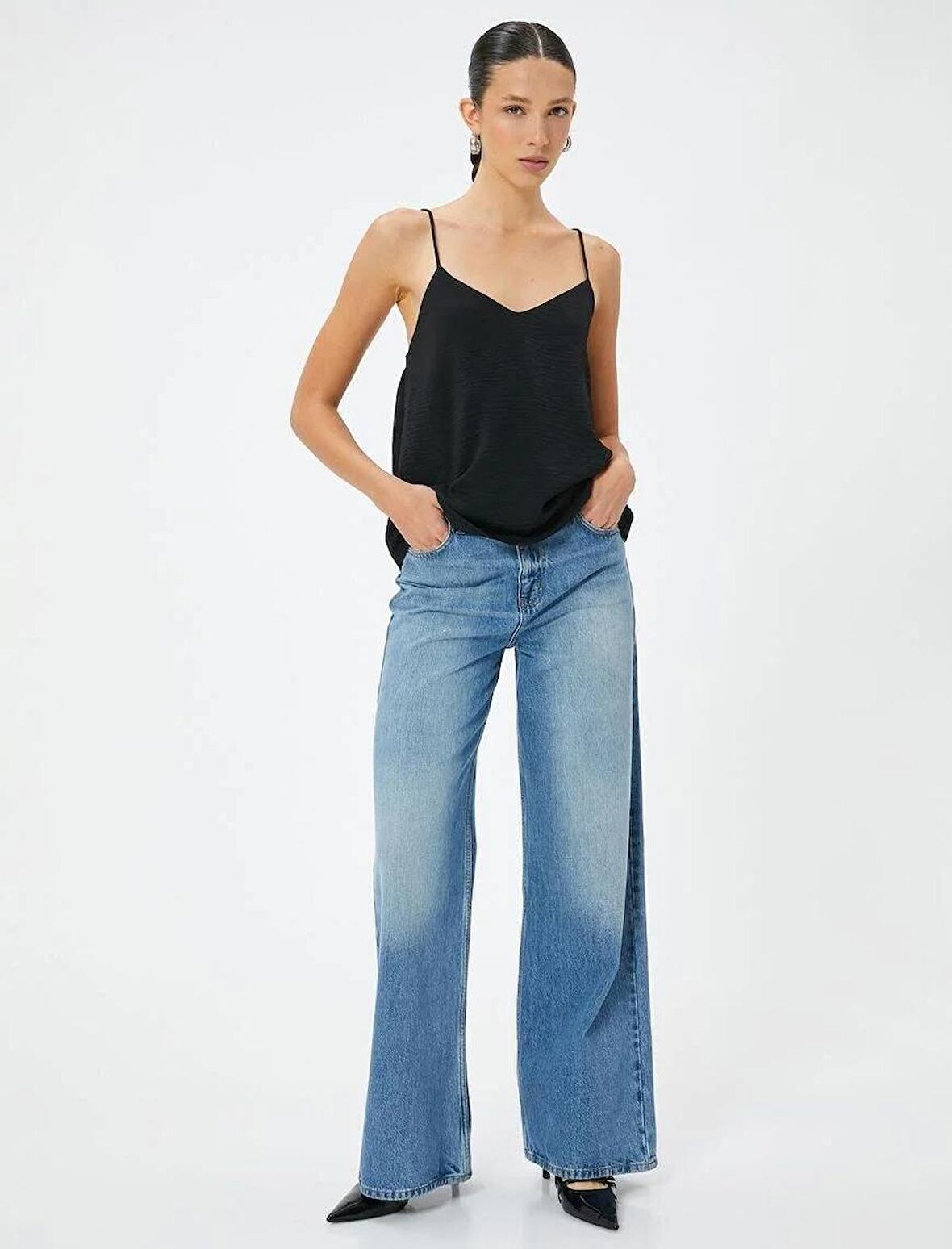 4SAK30013PW Koton Kadın Atlet SİYAH