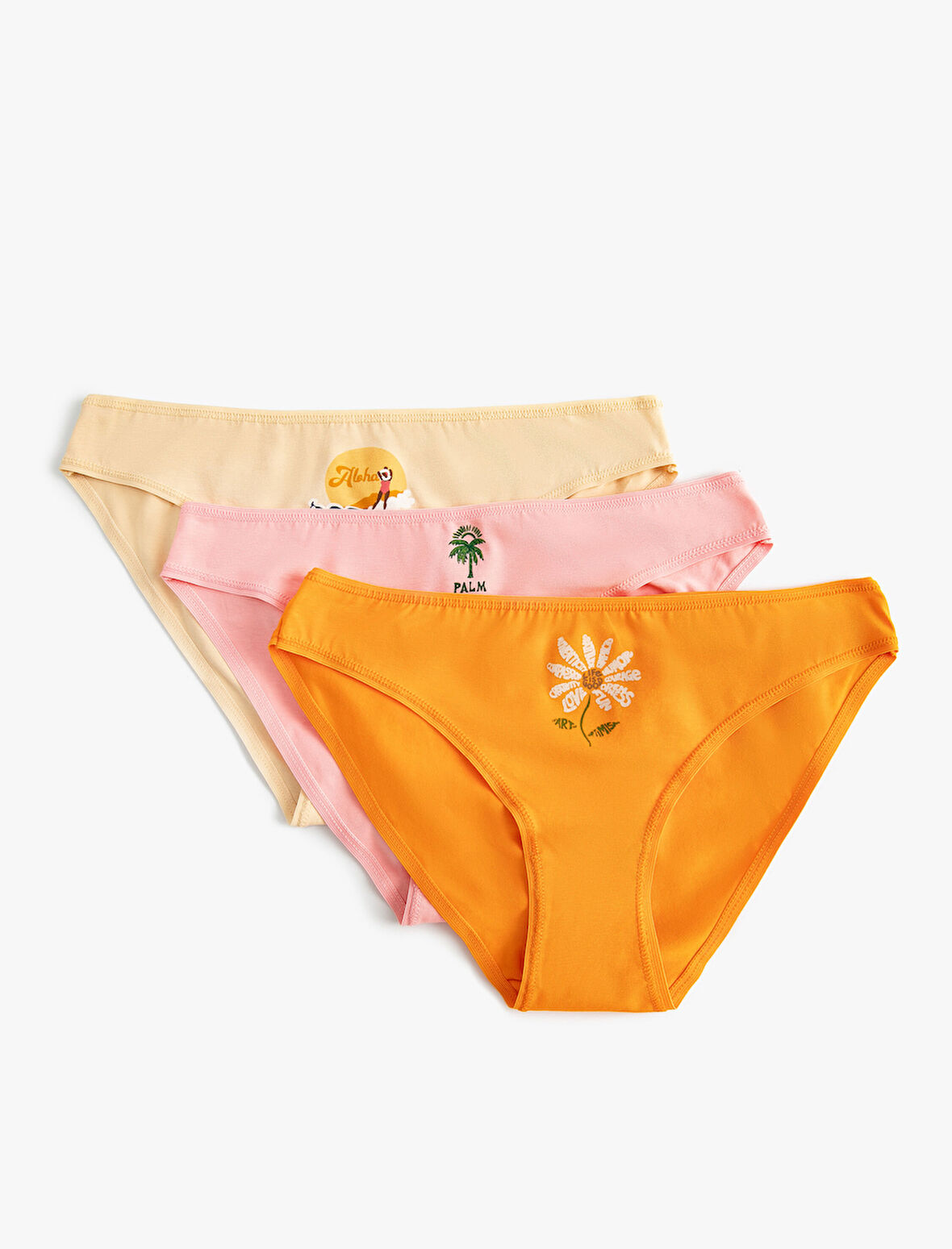 Basic Brief Külot 3'lü Paket Baskılı Pamuklu