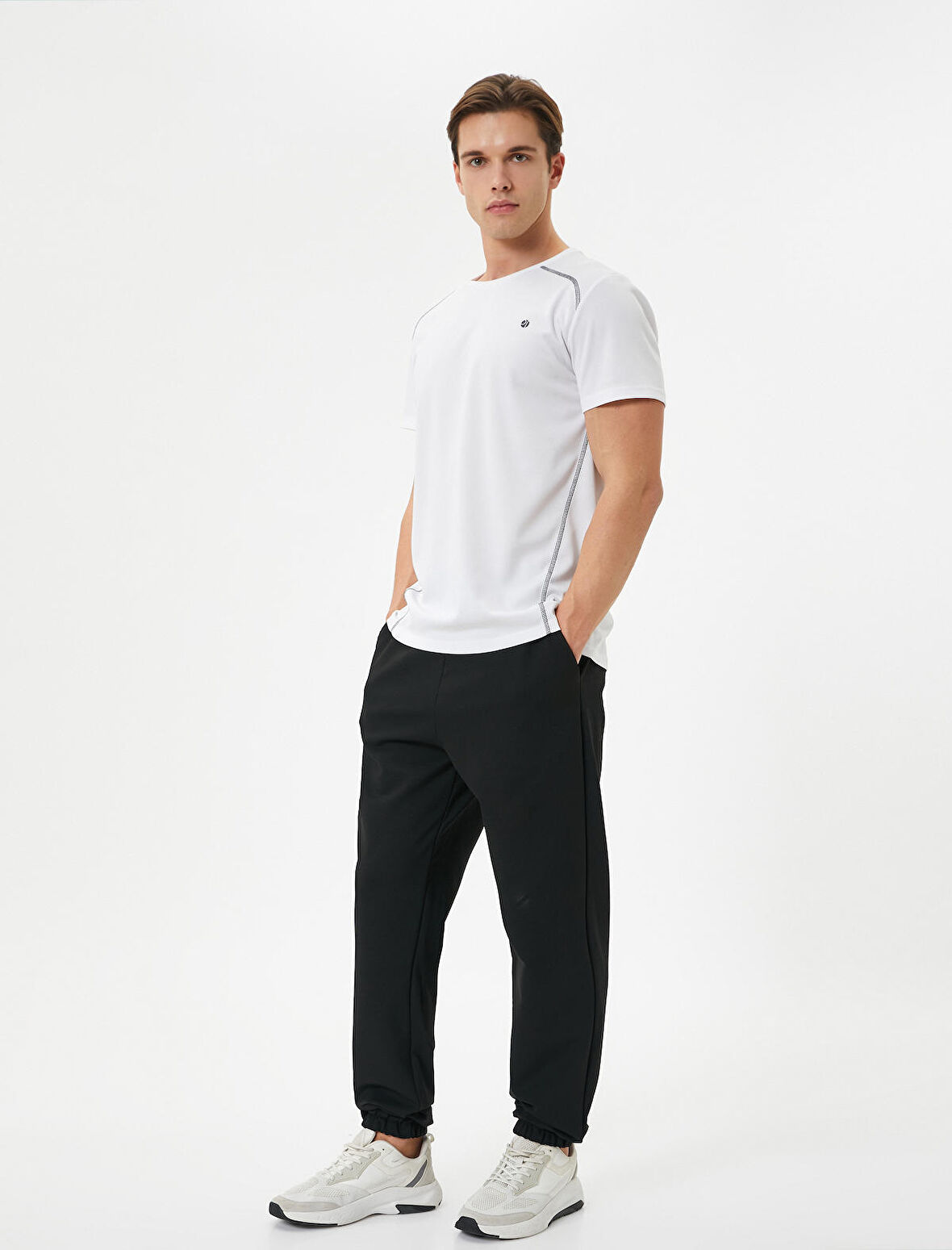 Jogger Spor Eşofman Altı Beli Bağcıklı Cepli