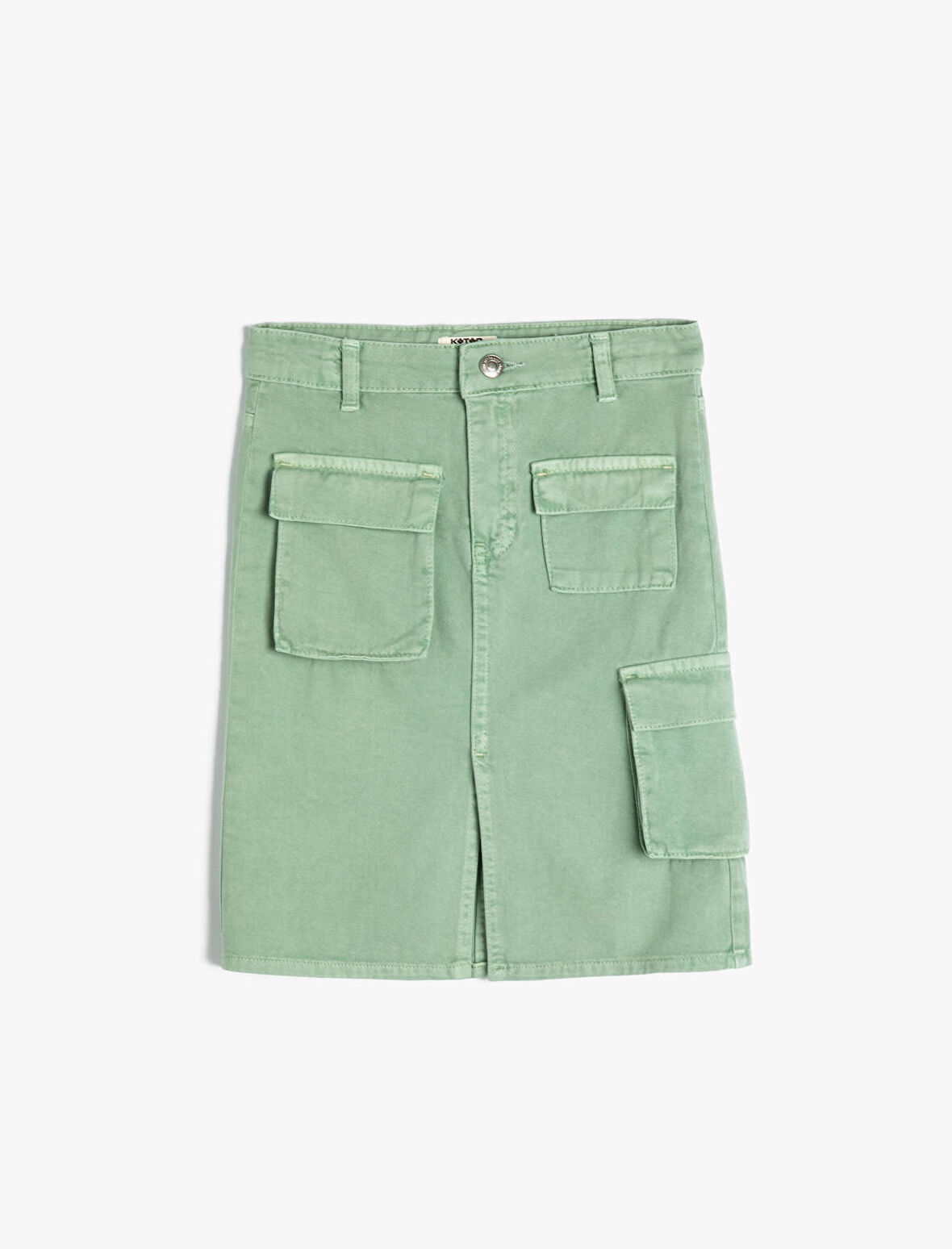 Kargo Kot Etek Kapaklı Cep Detaylı Pamuklu