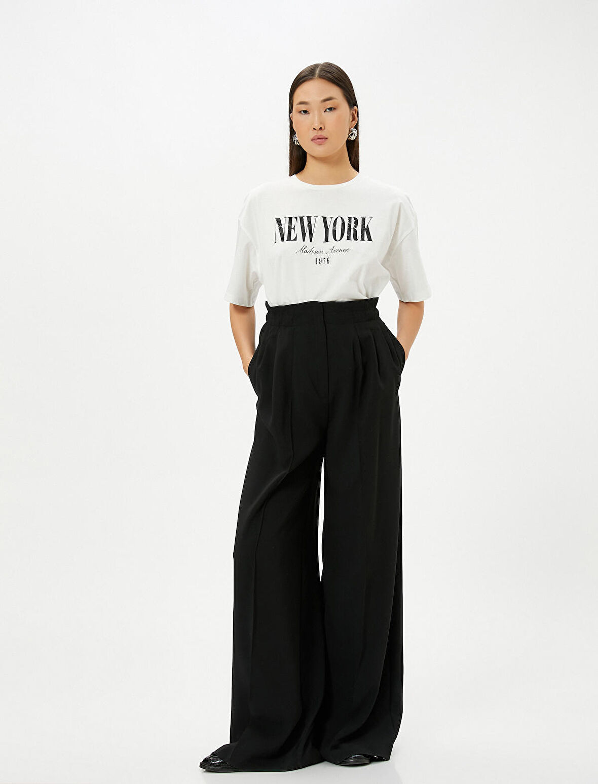 Baskılı Tişört Bisiklet Yaka Kısa Kollu Regular Fit