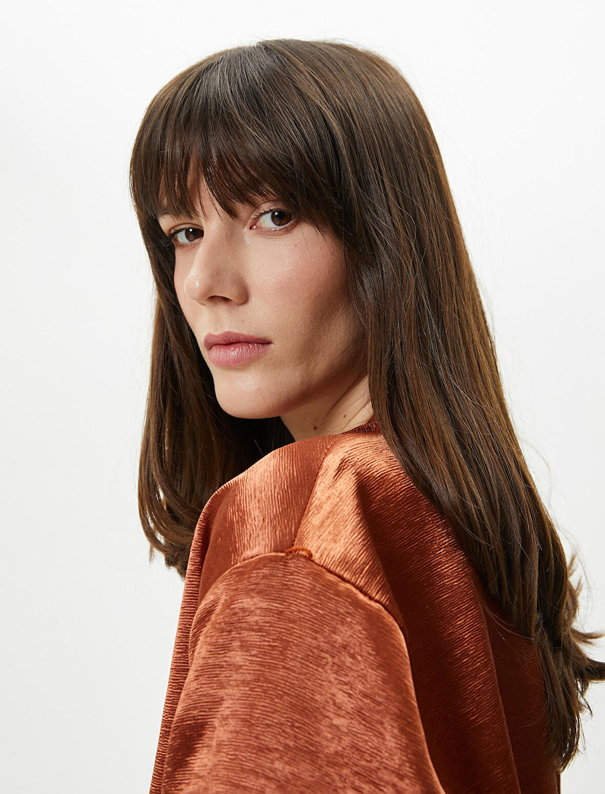 Bomber Ceket Fermuarlı Jakarlı Viskon Cepli