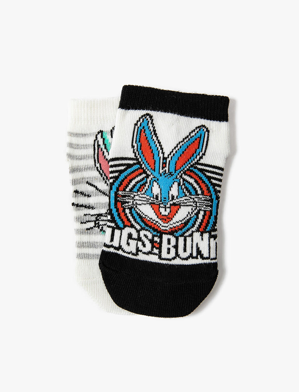 2'li Bugs Bunny Baskılı Çorap Seti Lisanslı