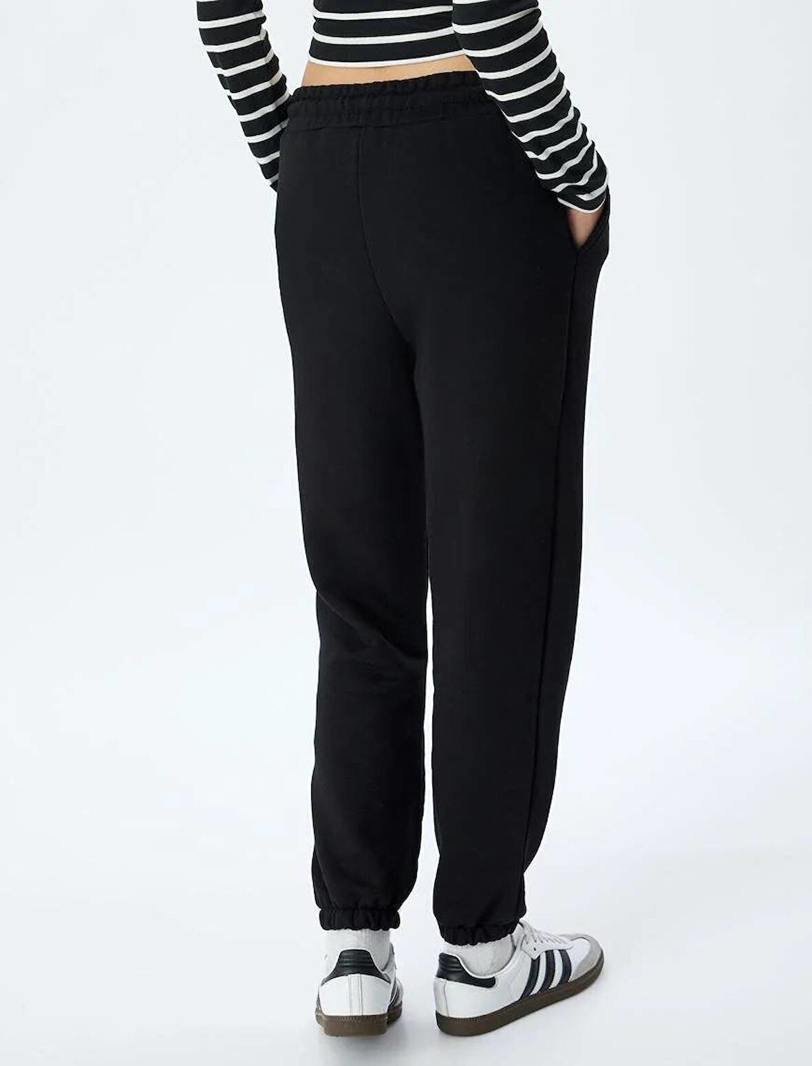 5WAK30003EK Koton Kadın Eşofman Alt SİYAH