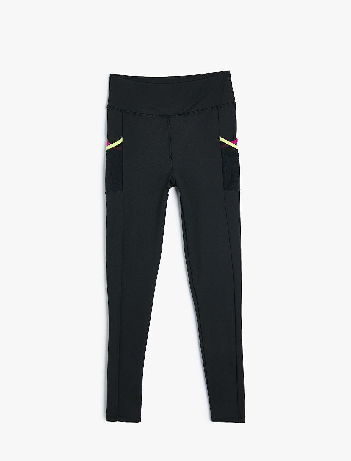 Spor Tayt Yüksek Bel Biyeli Skinny Fit