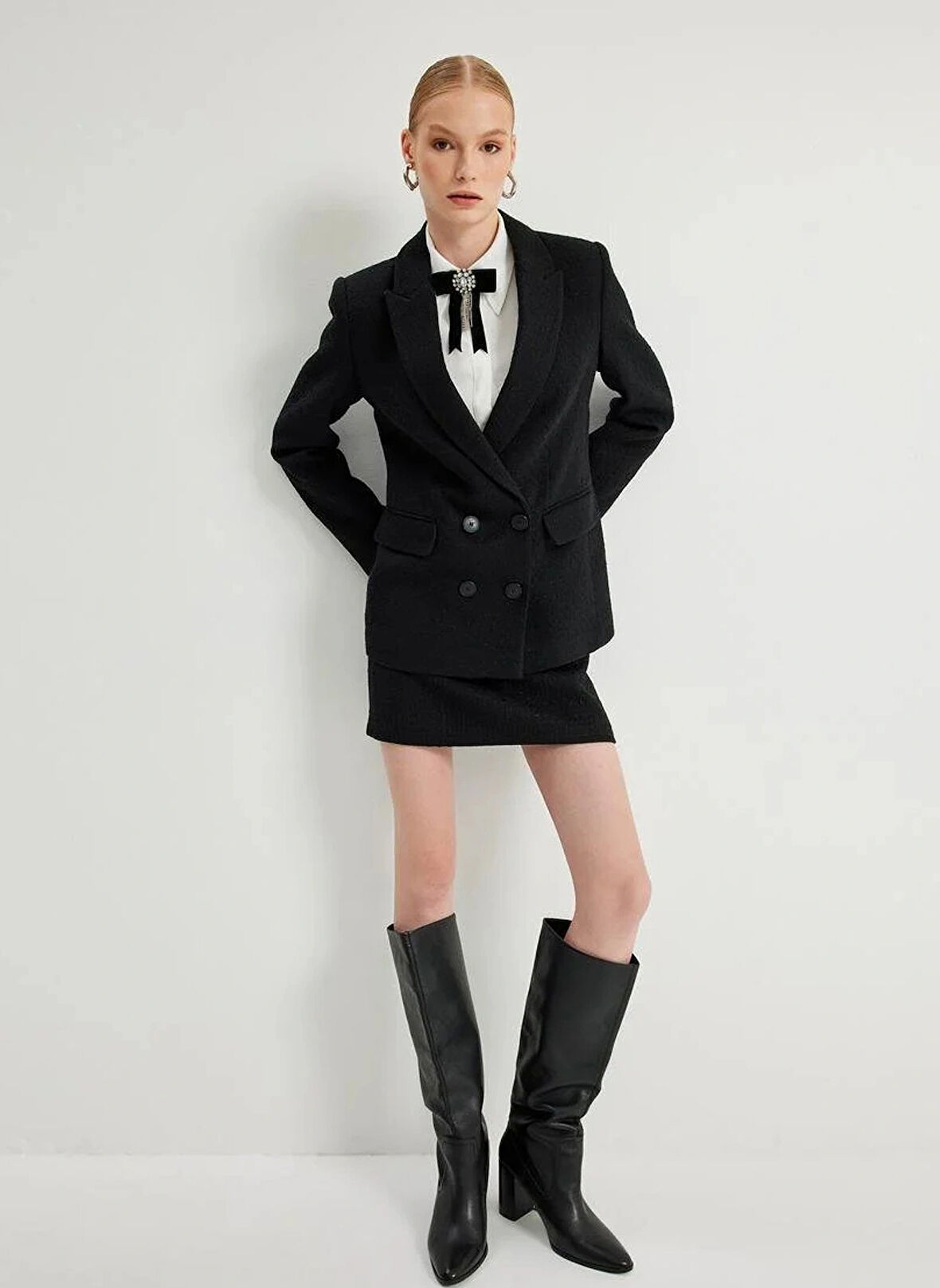 Koton Siyah Kadın Blazer 5WAK50003EW