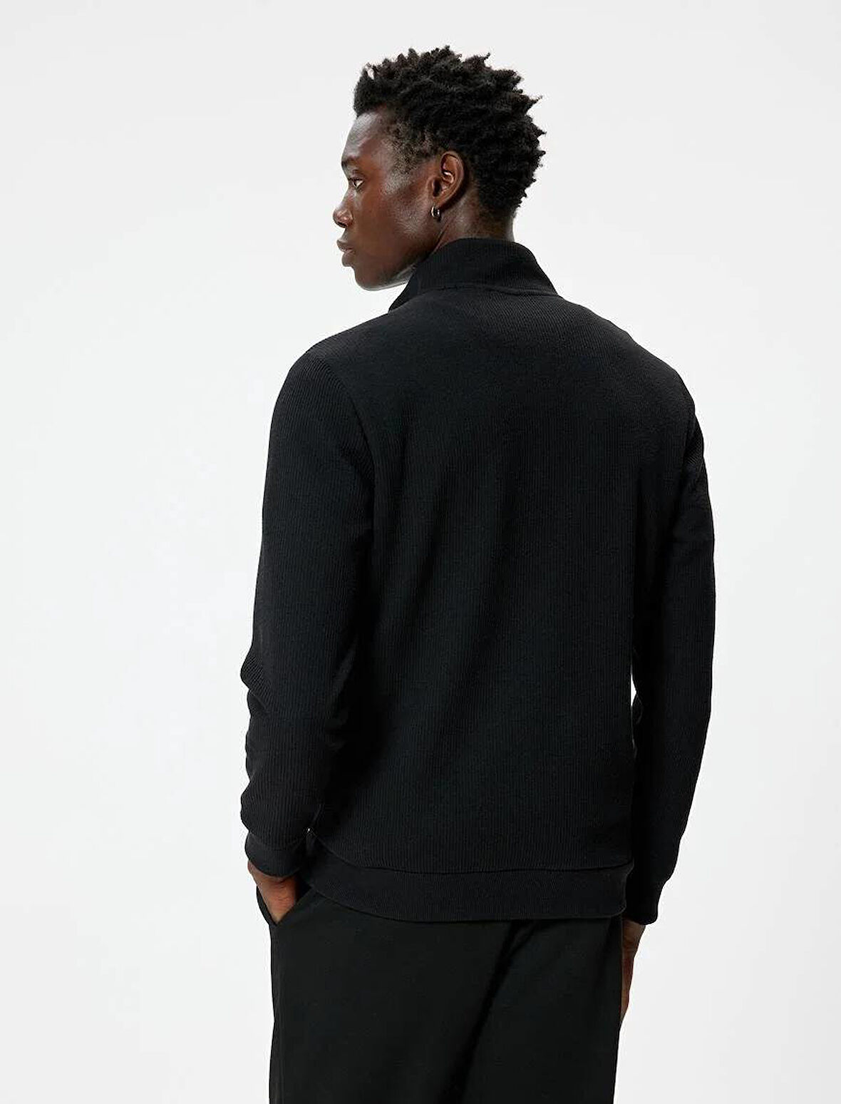 5WAM70041MK Koton Erkek Sweat SİYAH