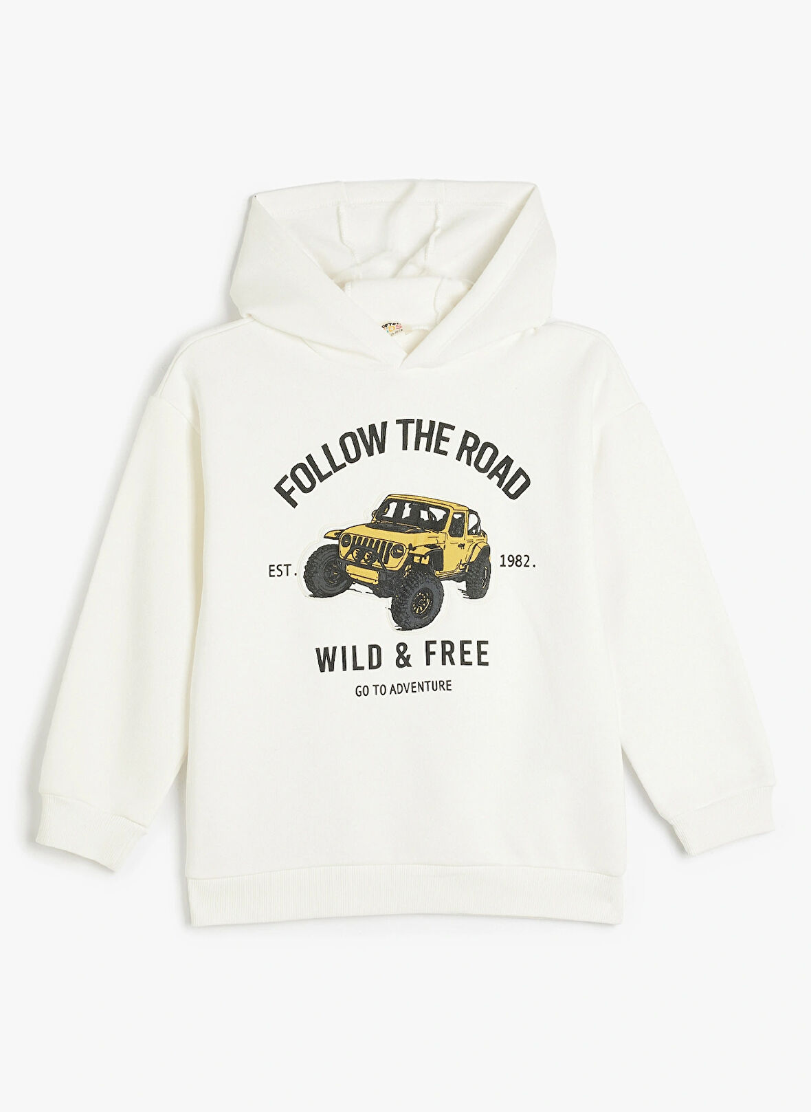 Koton Baskılı Erkek Çocuk  Ekru Sweatshırt 5WKB10031TK