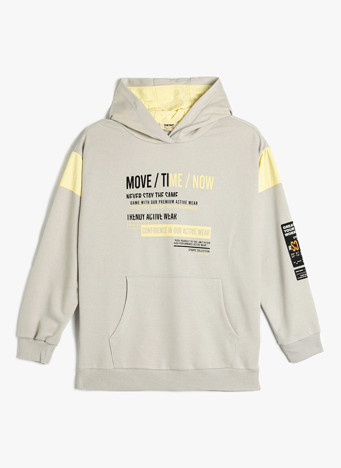 Koton Baskılı Erkek Çocuk  Gri Sweatshırt 5WKB10087TK