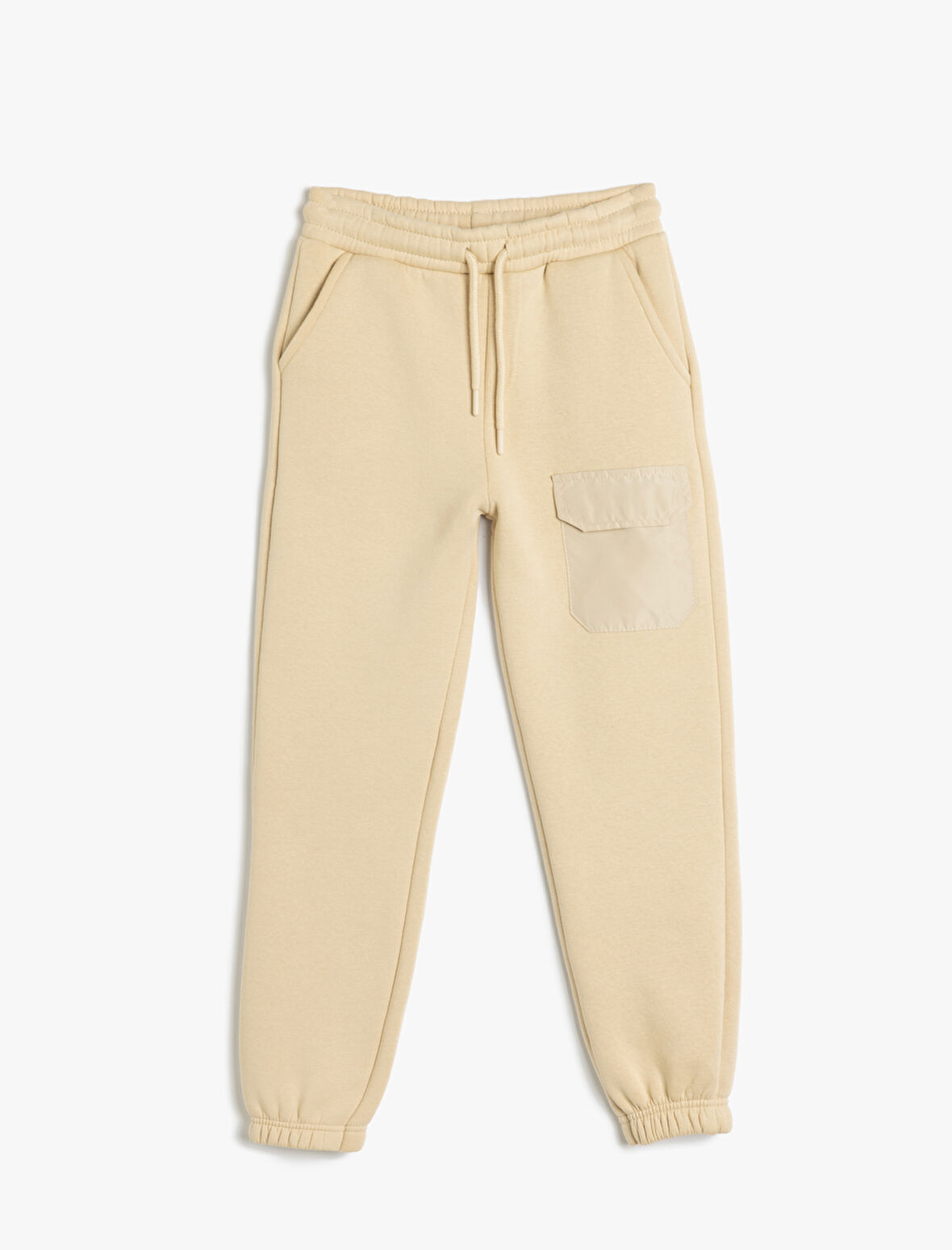 Basic Jogger Eşofman Altı Beli Bağlamalı Cep Detaylı Şardonlu