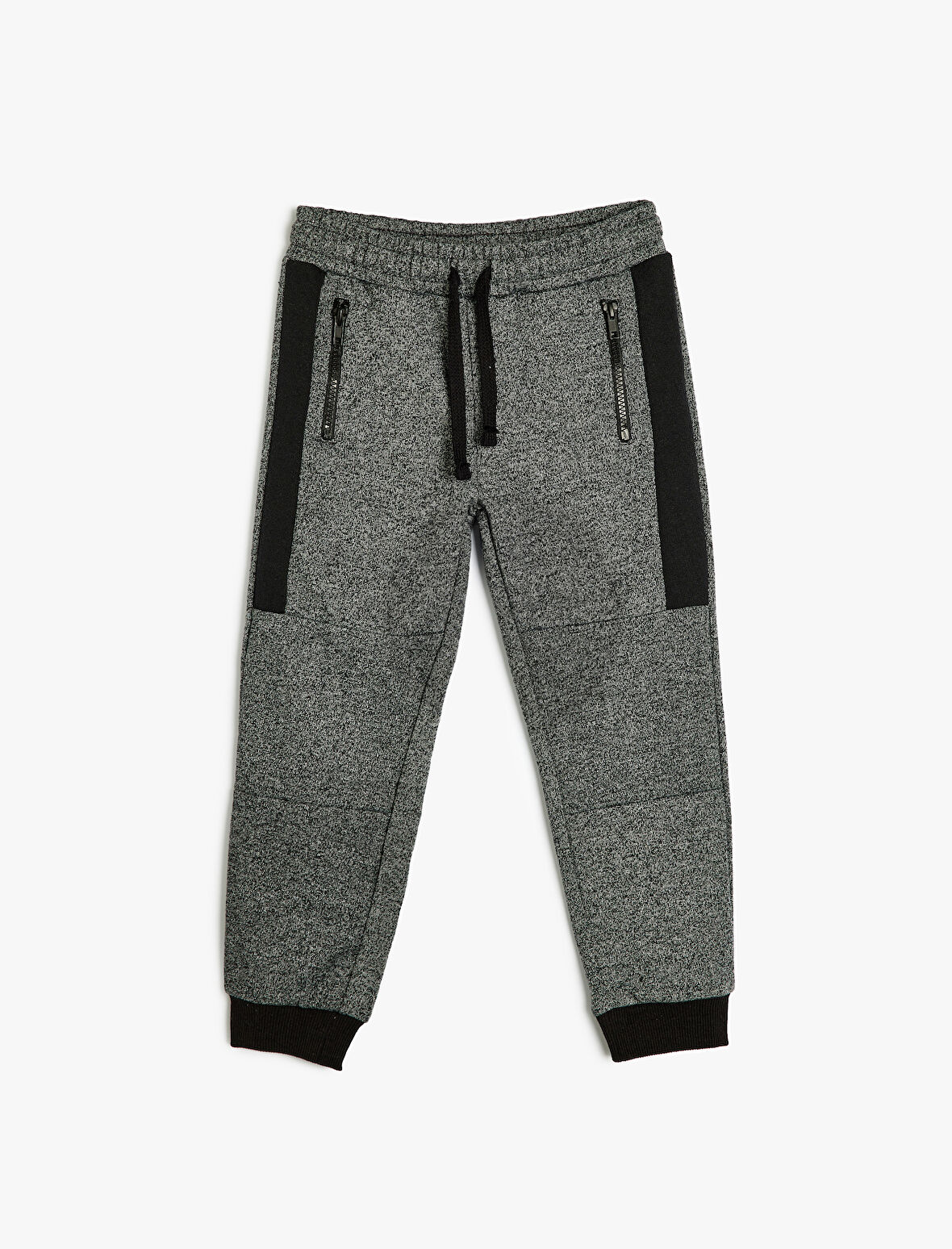 Jogger Eşofman Altı Renk Bloklu Fermuar Detaylı