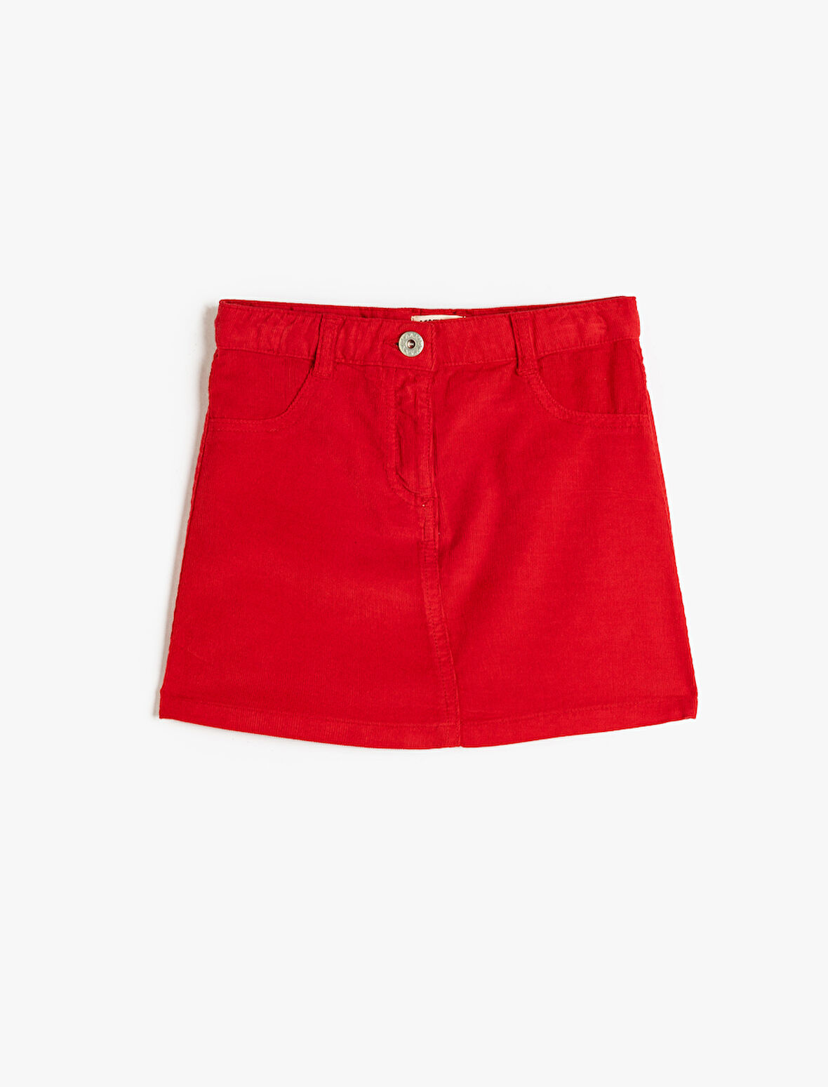 Kadife Mini Etek Basic Pamuklu