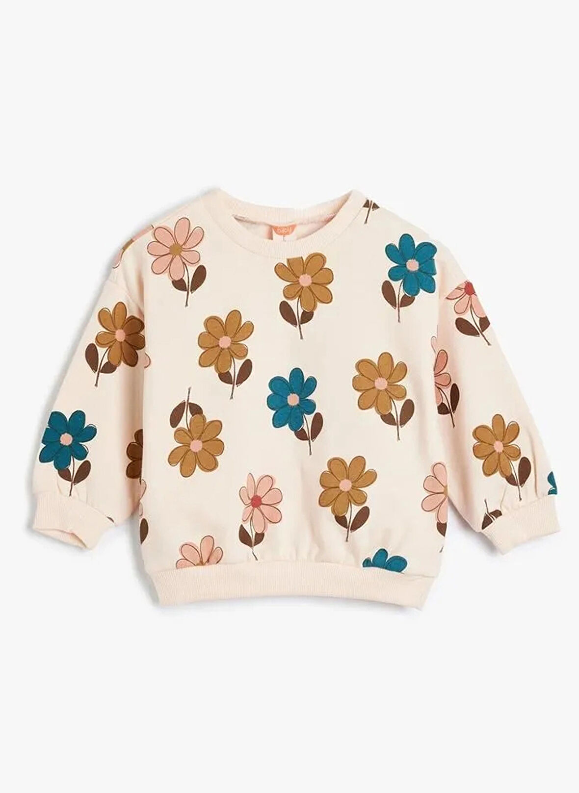 Koton Desenli Kız Çocuk Pembe Sweatshırt 5WMG10052AK