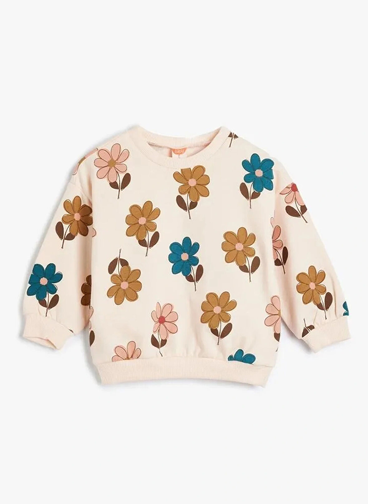 Koton Desenli Kadın Pembe Sweatshırt 5WMG10052AK-A