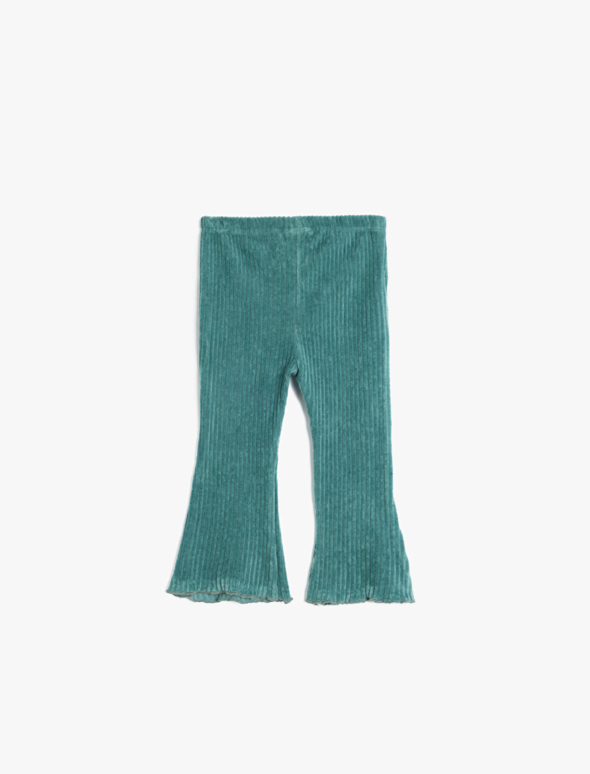 İspanyol Paça Tayt Ribanalı Beli Lastikli