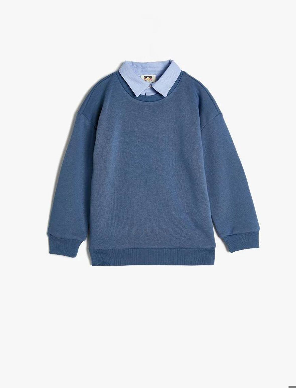 5WKB10003TK Koton Erkek Çocuk Sweat MAVİ