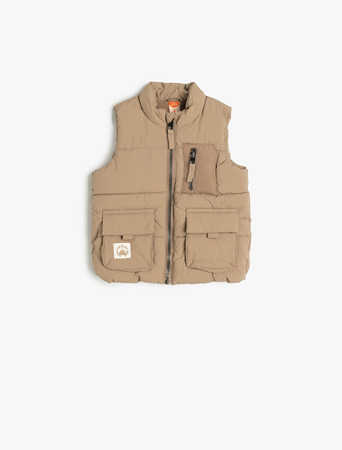 Fermuar Kapamalı Kapşonlu Cep Detaylı Şişme Yelek