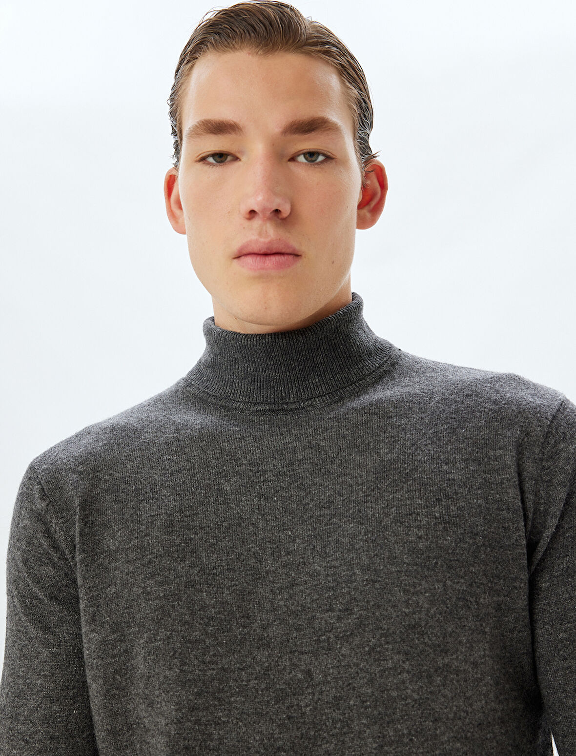 Triko Kazak Basic Uzun Kollu Viskon ve Yün Karışımlı