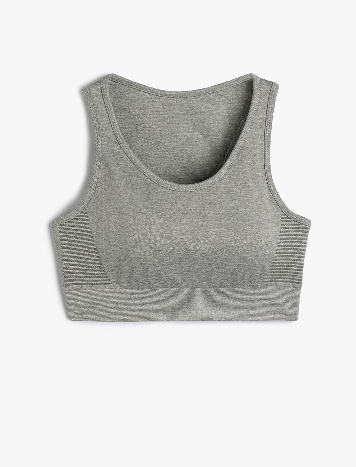 Kaplı Sporcu Sütyeni Dikişsiz Arkası Pencere Detaylı Slim Fit