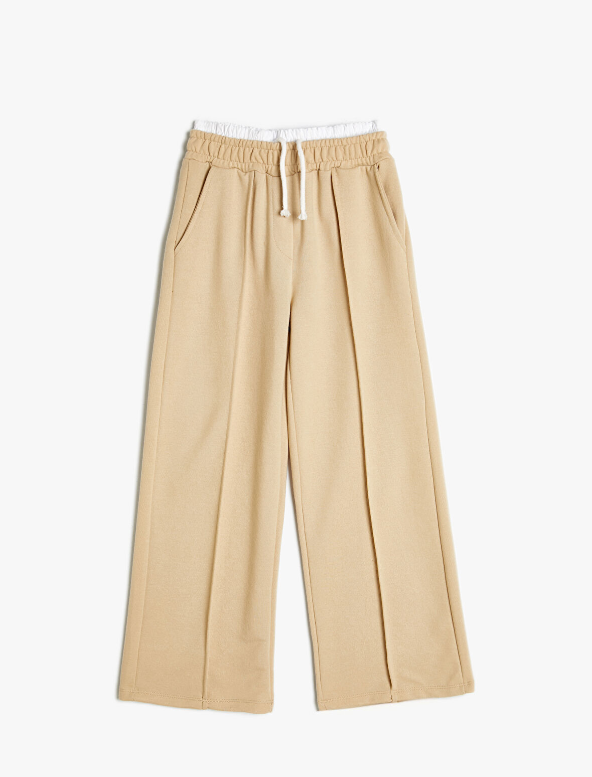 Basic Bol Paça Pantolon Cepli Çift Bel Detaylı