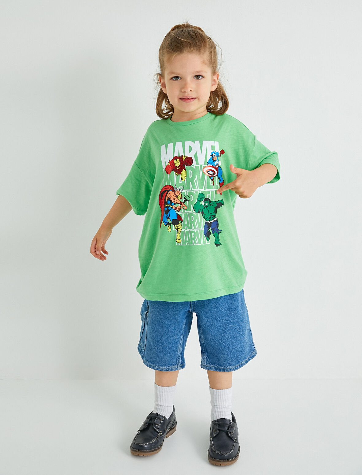 Marvel Tişört Kısa Kollu Lisanslı Bisiklet Yaka Pamuklu