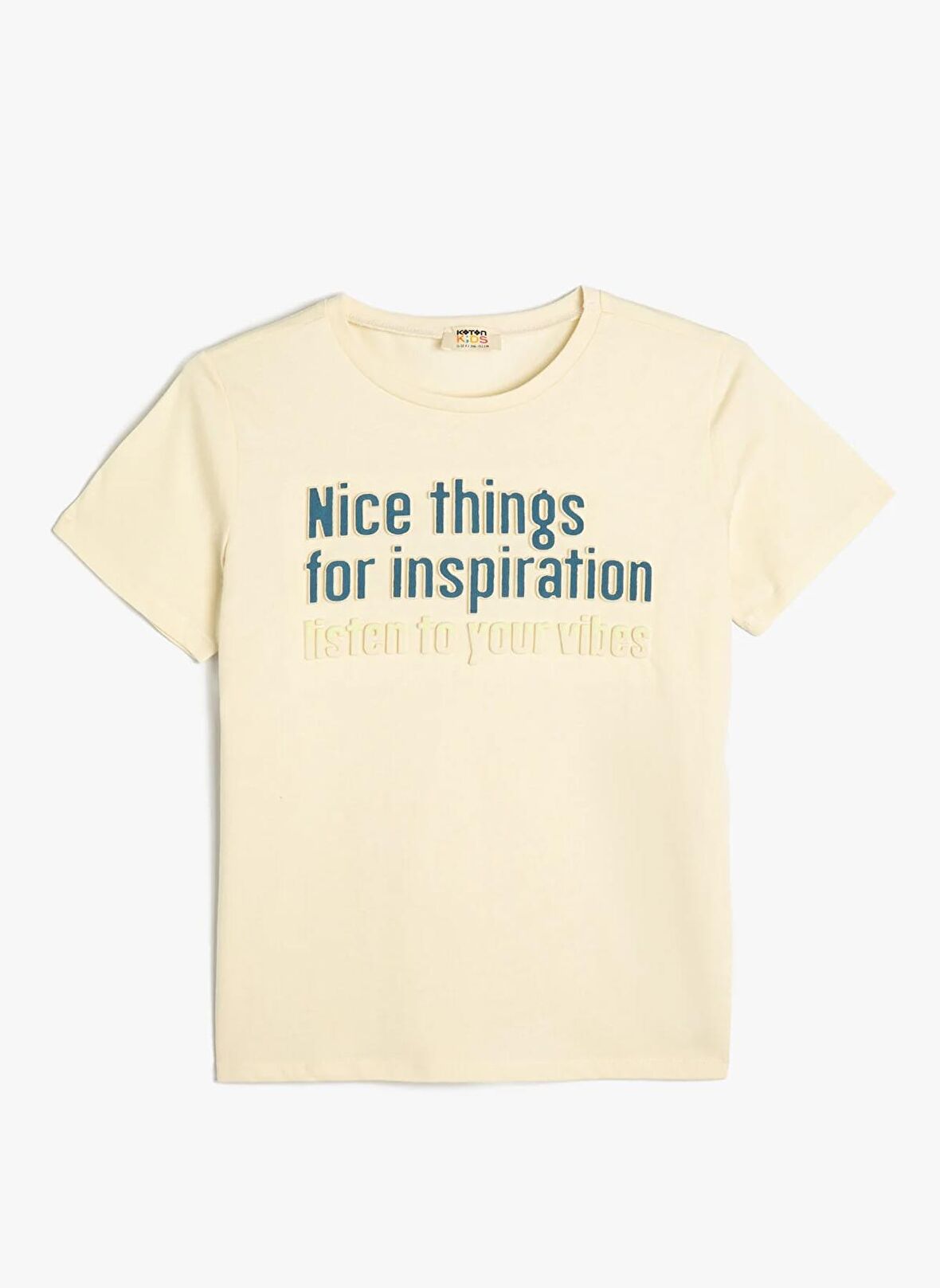 Koton Baskılı Bej Erkek Çocuk  T-Shirt 4SKB10745TK