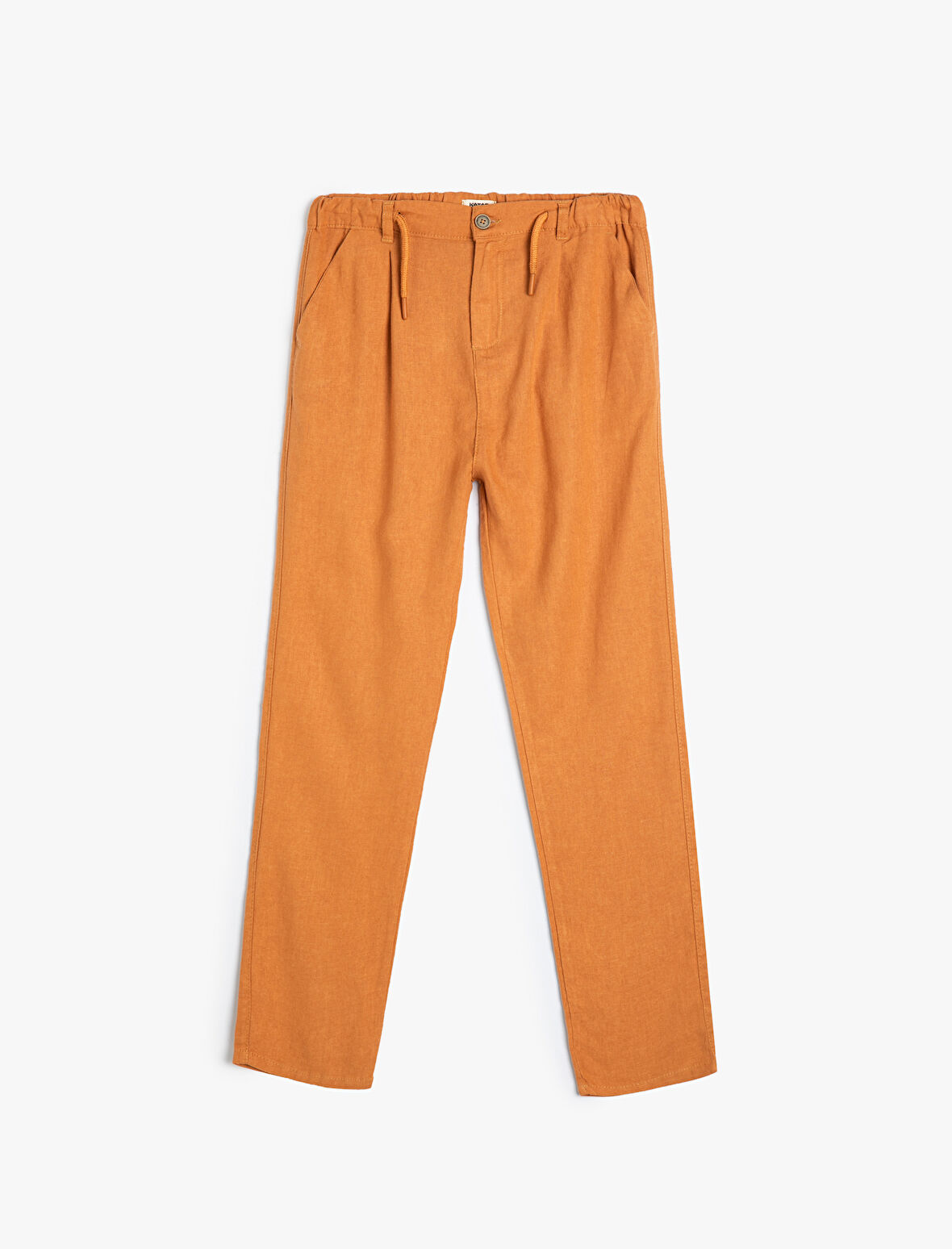 Basic Pantolon Cepli Beli Bağlamalı Viskon Kumaş 
