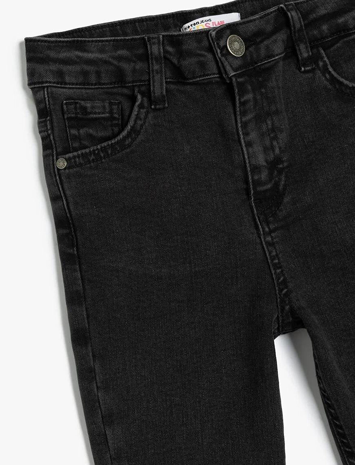 5WKG40045AD Koton Kız Çocuk Jean Pantolon SİYAH