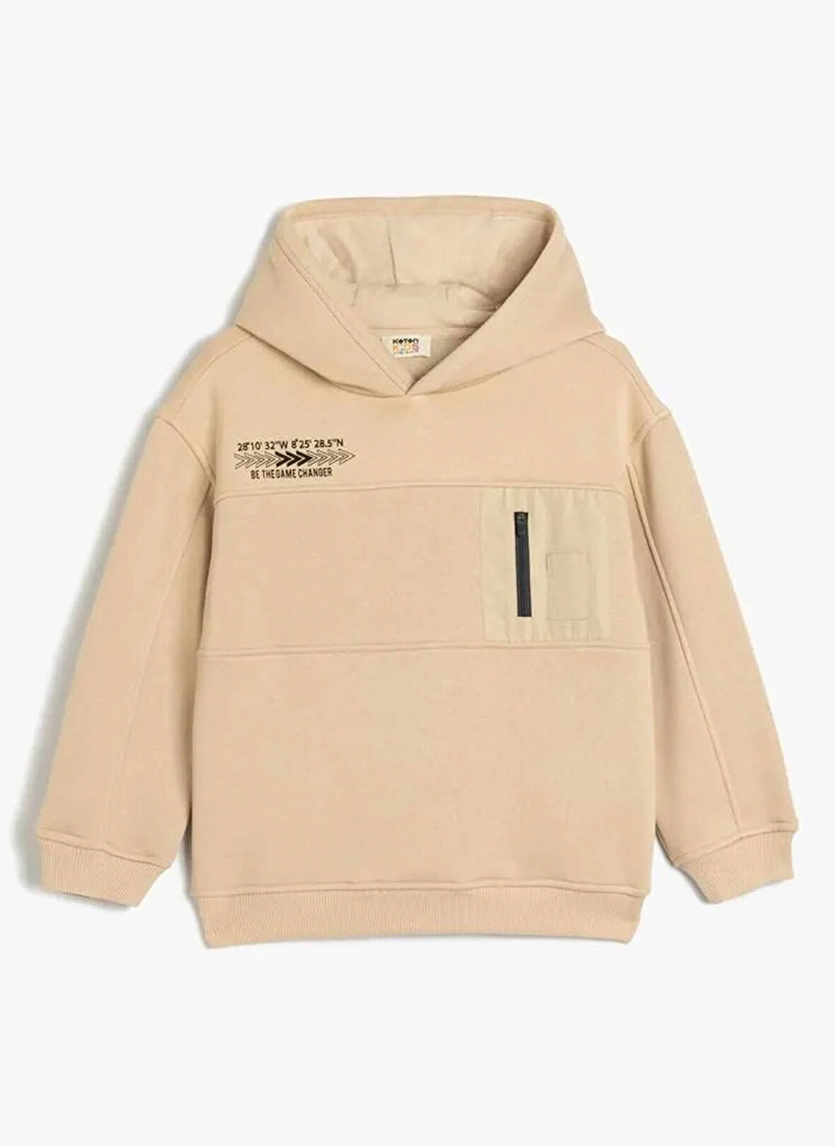 Koton Baskılı Erkek Bej Sweatshırt 5WKB10235TK