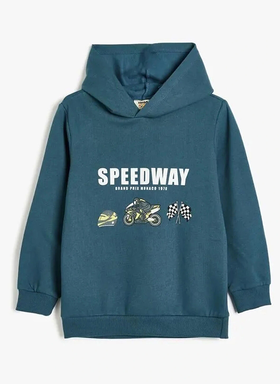 Koton Baskılı Erkek Mavi Sweatshırt 5WKB10252TK