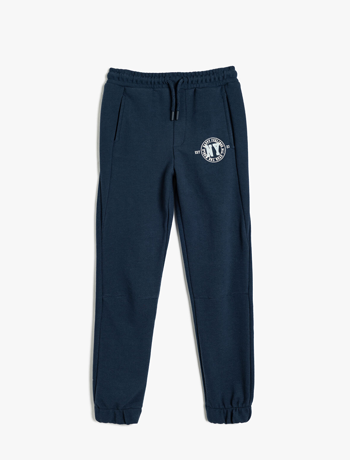 Eşofman Altı Beli Bağlamalı Kolej Baskılı Cep Detaylı 