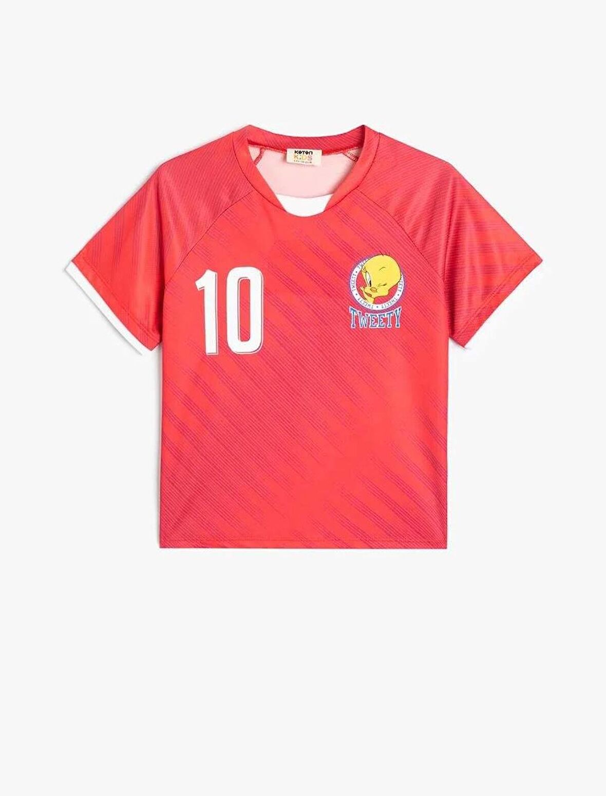 4SKG10523AK Koton  Kız Çocuk  T-shirt KIRMIZI