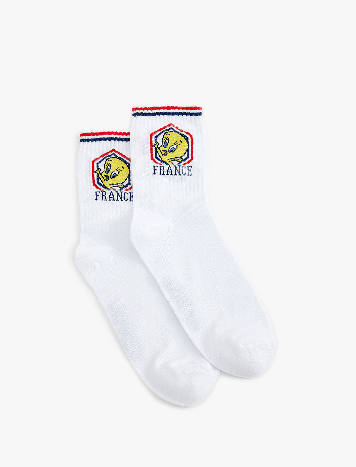 Tweety Soket Çorap Lisanslı İşlemeli