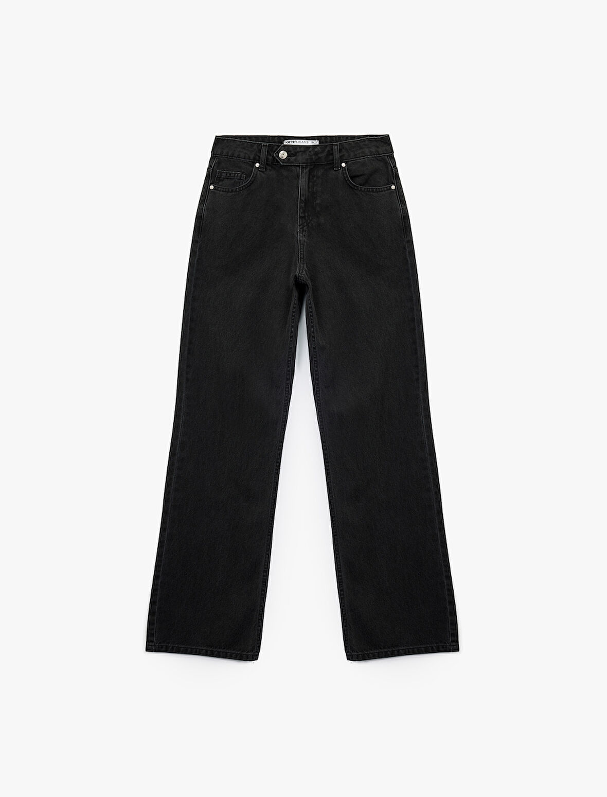 Pamuklu Normal Bel Düz Paça Jean Pantolon - Straight Fit Jean