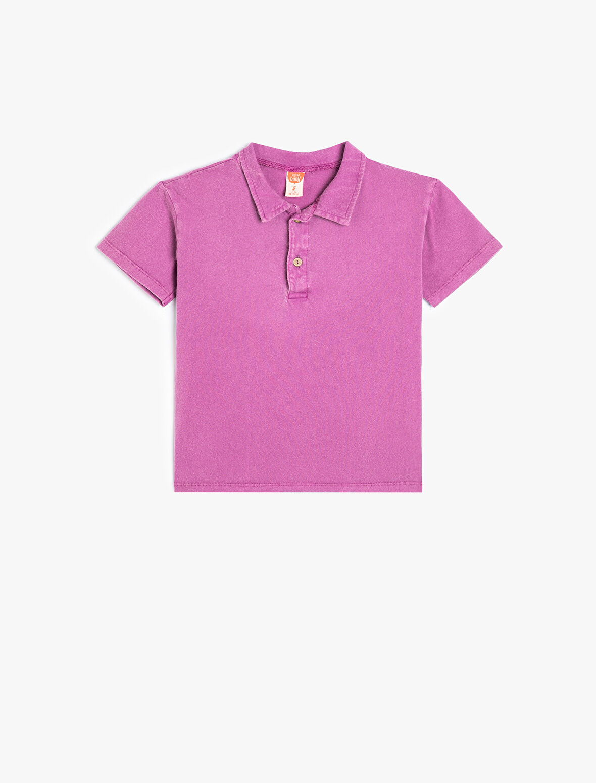 Polo Tişört Kısa Kollu Düğme Detaylı Pamuklu