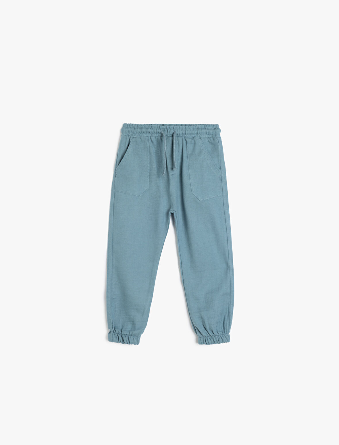 Jogger Pantolon Beli Bağlamalı Lastikli Cepli