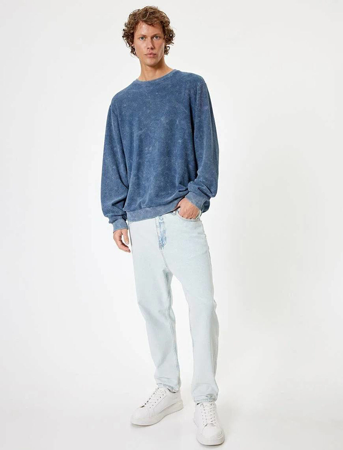 5WAM40157ND Koton Erkek Jean Pantolon AÇIK İNDİGO