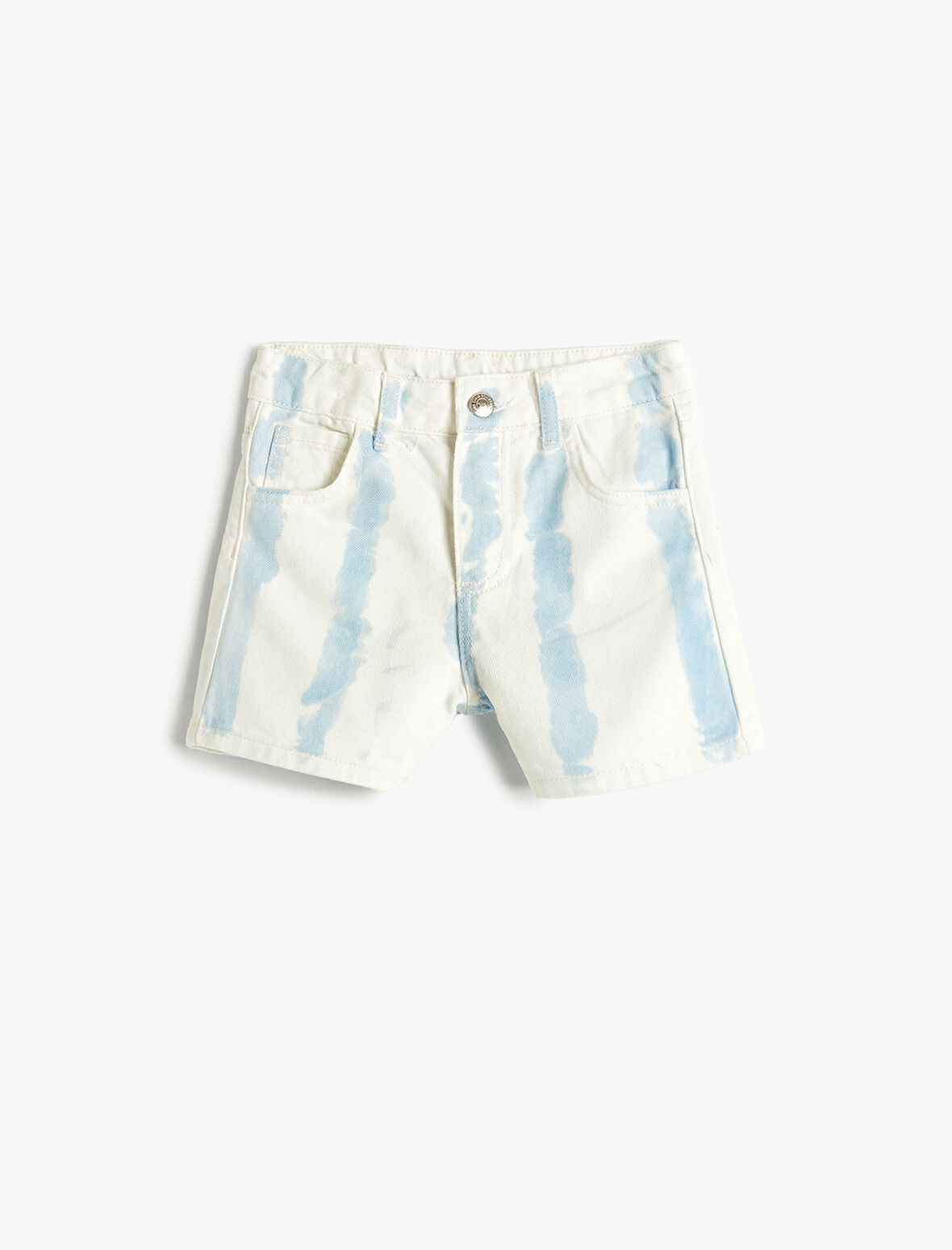 Kot Şort Mini Batik Desenli Pamuklu