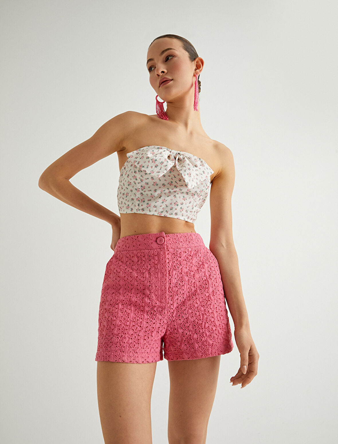 Mini Fisto Şort Astarlı Cepli