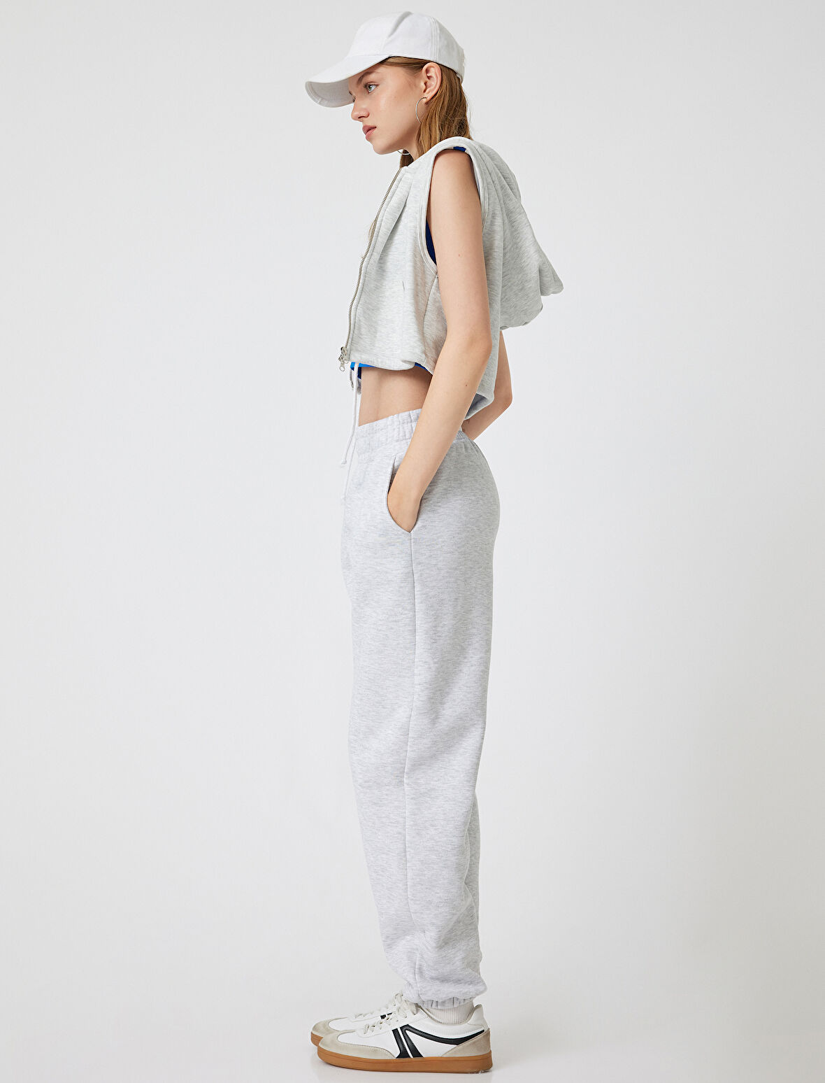 Jogger Eşofman Altı Beli Lastikli Cep Detaylı Rahat Kalıp