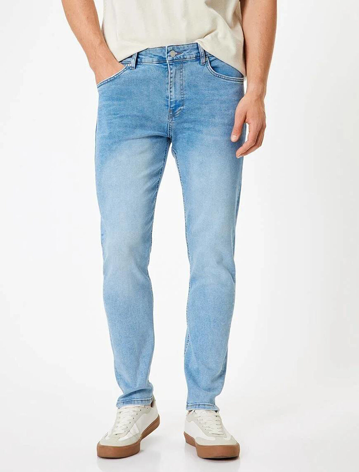 5WAM40046ID Koton Erkek Jean Pantolon AÇIK İNDİGO