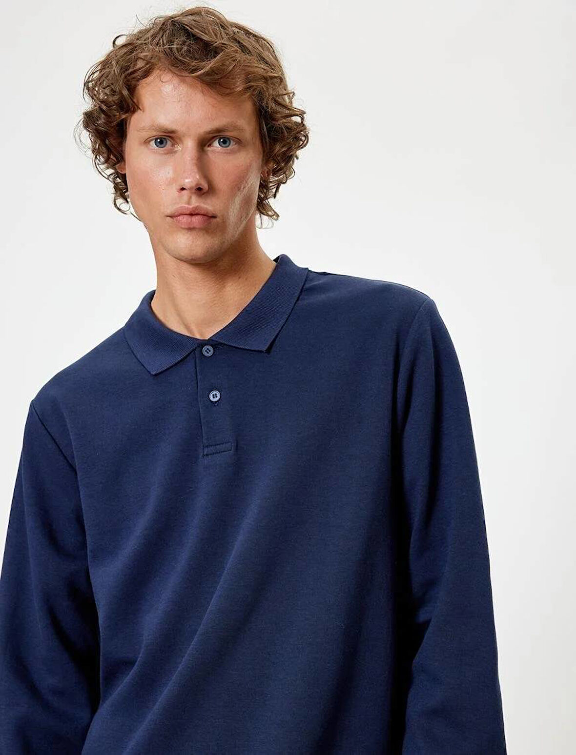 5WAM70091MK Koton Erkek Sweat LACİVERT