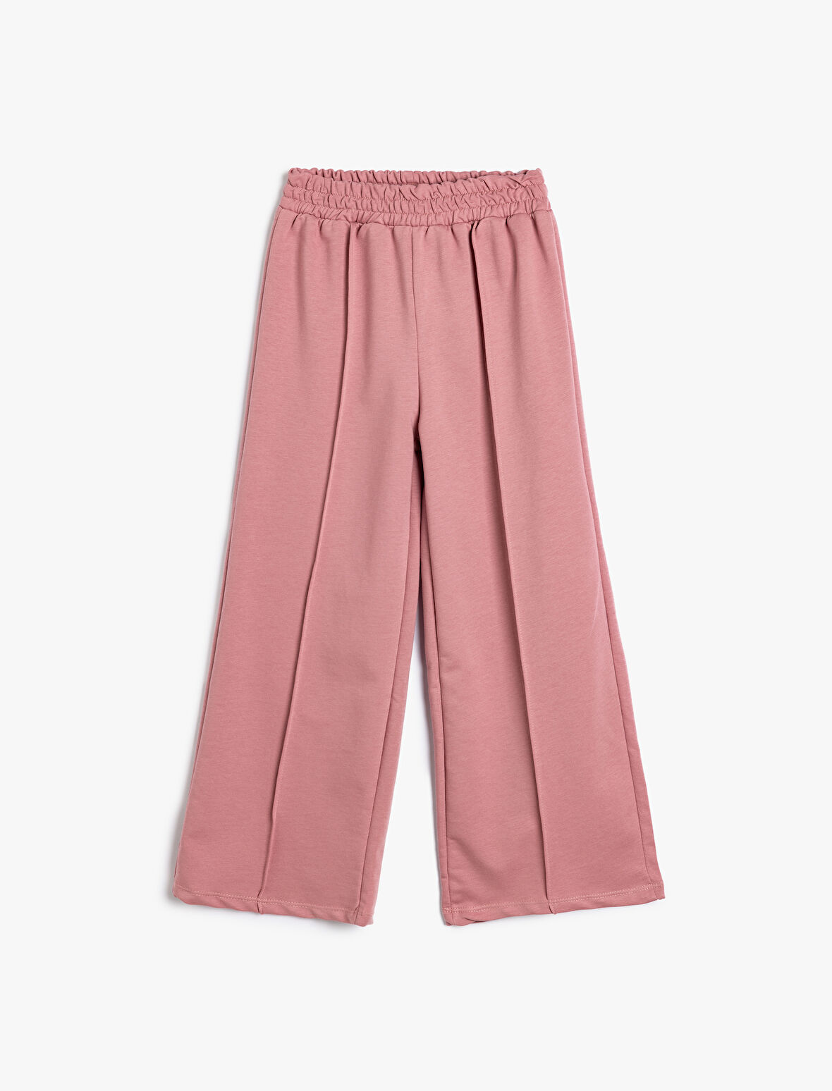 Basic Bol Paça Pantolon Pamuklu Beli Lastikli