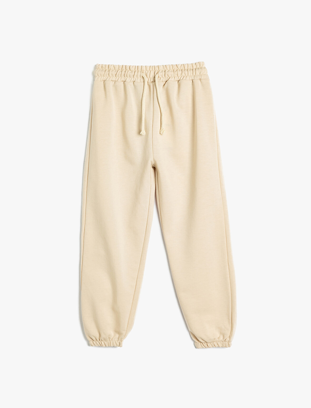 Basic Eşofman Altı Pamuklu Beli Lastikli